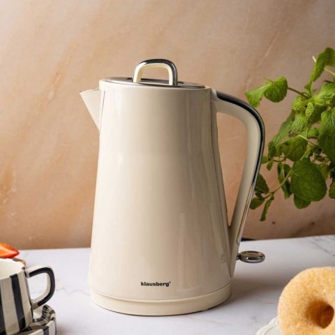 CZAJNIK ELEKTRYCZNY 1,7L KLAUSBERG KB-9016 KREMOWY Klausberg