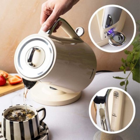 CZAJNIK ELEKTRYCZNY 1,7L KLAUSBERG KB-9016 KREMOWY Klausberg