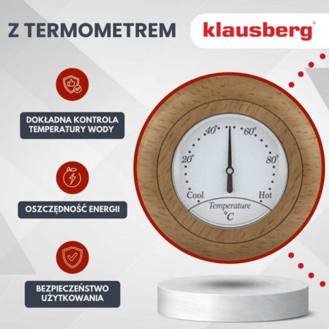 CZAJNIK ELEKTRYCZNY 1,7L Z TERMOMETREM KLAUSBERG KB-9006 RETRO Klausberg