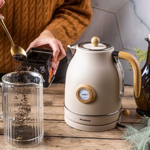 CZAJNIK ELEKTRYCZNY 1,7L Z TERMOMETREM KLAUSBERG KB-9006 RETRO Klausberg