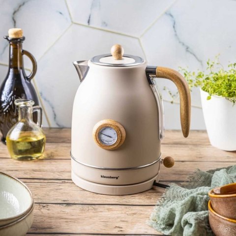 CZAJNIK ELEKTRYCZNY 1,7L Z TERMOMETREM KLAUSBERG KB-9006 RETRO Klausberg