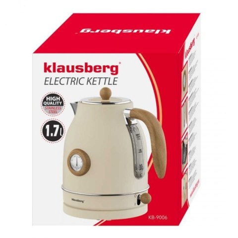 CZAJNIK ELEKTRYCZNY 1,7L Z TERMOMETREM KLAUSBERG KB-9006 RETRO Klausberg