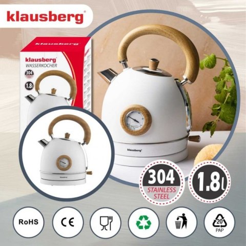CZAJNIK ELEKTRYCZNY 1,8L Z TERMOMETREM KLAUSBERG KB-9007 RETRO Klausberg