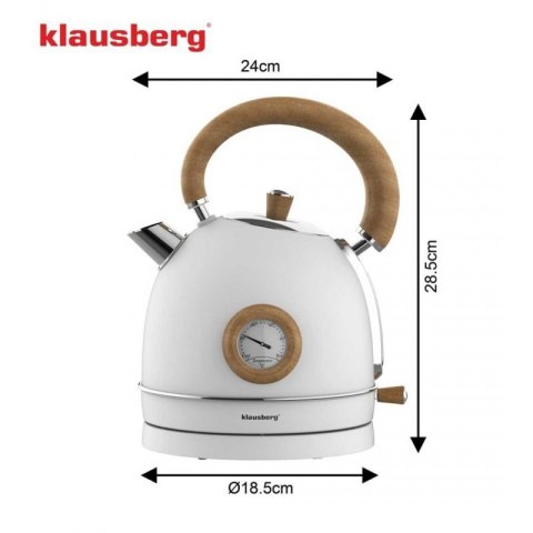 CZAJNIK ELEKTRYCZNY 1,8L Z TERMOMETREM KLAUSBERG KB-9007 RETRO Klausberg