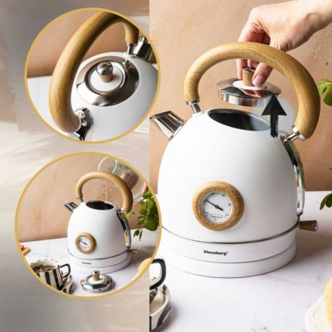 CZAJNIK ELEKTRYCZNY 1,8L Z TERMOMETREM KLAUSBERG KB-9007 RETRO Klausberg