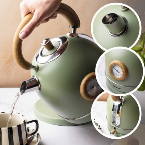 CZAJNIK ELEKTRYCZNY 1,8L Z TERMOMETREM KLAUSBERG KB-9008 RETRO Klausberg