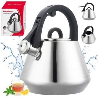CZAJNIK STALOWY Z GWIZDKIEM 2,5L KLAUSBERG KB-7947 Klausberg