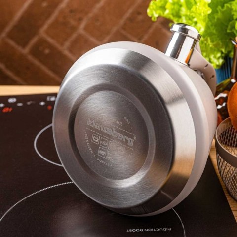 CZAJNIK STALOWY Z GWIZDKIEM 2,5L KLAUSBERG KB-7949 SZARY Klausberg