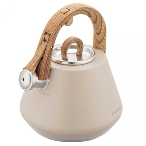 CZAJNIK STALOWY Z GWIZDKIEM 2,5L KLAUSBERG KB-7950 BEŻOWY Klausberg