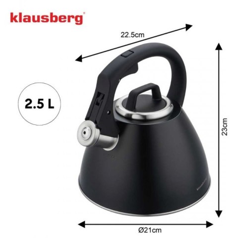 CZAJNIK STALOWY Z GWIZDKIEM 2,5L KLAUSBERG KB-7952 Klausberg