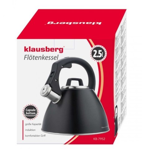 CZAJNIK STALOWY Z GWIZDKIEM 2,5L KLAUSBERG KB-7952 Klausberg