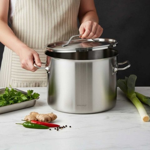 GARNEK GASTRONOMICZNY Z POKRYWĄ STALOWĄ Ø36cm 24L KINGHOFF KH-2024 Kinghoff