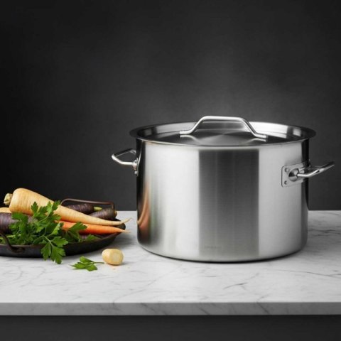 GARNEK GASTRONOMICZNY Z POKRYWĄ STALOWĄ Ø40cm 32L KINGHOFF KH-2026 Kinghoff