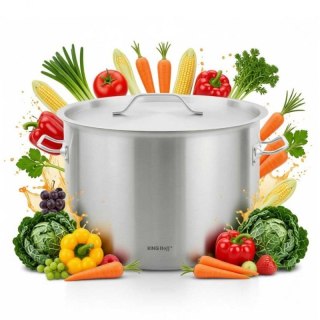 GARNEK GASTRONOMICZNY Z POKRYWĄ STALOWĄ Ø50cm 58L KINGHOFF KH-2028 Kinghoff