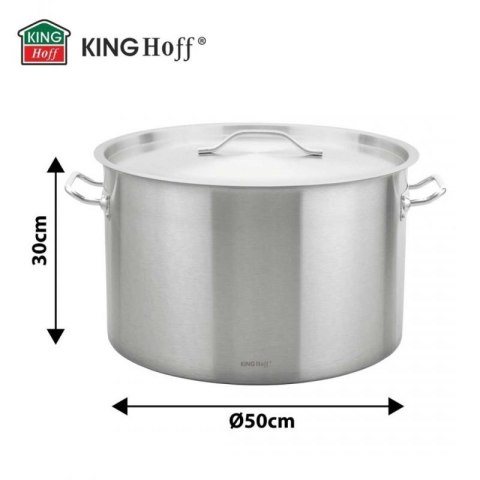 GARNEK GASTRONOMICZNY Z POKRYWĄ STALOWĄ Ø50cm 58L KINGHOFF KH-2028 Kinghoff