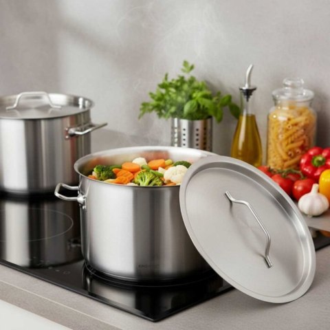 GARNEK GASTRONOMICZNY Z POKRYWĄ STALOWĄ Ø55cm 83L KINGHOFF KH-2029 Kinghoff