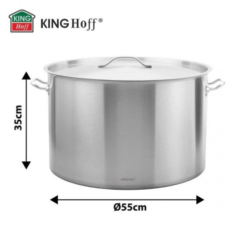 GARNEK GASTRONOMICZNY Z POKRYWĄ STALOWĄ Ø55cm 83L KINGHOFF KH-2029 Kinghoff