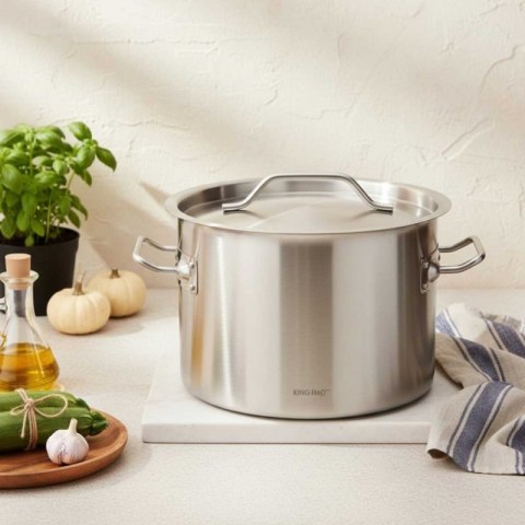 GARNEK GASTRONOMICZNY Z POKRYWĄ STALOWĄ Ø55cm 83L KINGHOFF KH-2029 Kinghoff