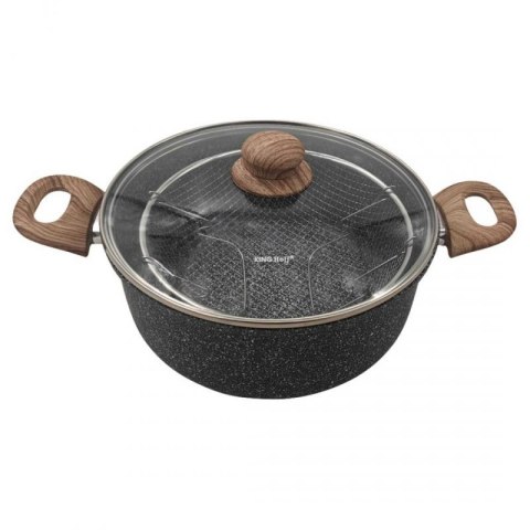 GARNEK MARMUROWY Z KOSZEM DO SMAŻENIA KINGHOFF KH-1985 4L Kinghoff