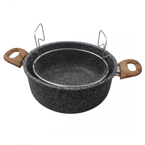 GARNEK MARMUROWY Z KOSZEM DO SMAŻENIA KINGHOFF KH-1985 4L Kinghoff