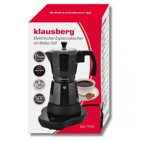 KAWIARKA ELEKTRYCZNA ESPRESSO 300ml KLAUSBERG KB-7998 500W Klausberg