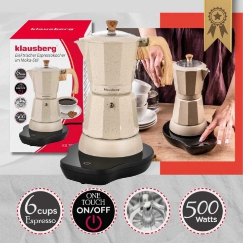 KAWIARKA ELEKTRYCZNA ESPRESSO 300ml KLAUSBERG KB-7999 500W Klausberg
