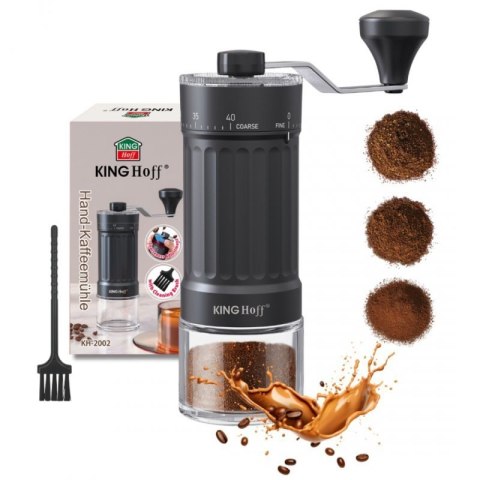 RĘCZNY MŁYNEK DO KAWY Z REGULACJĄ KINGHOFF KH-2002 Kinghoff