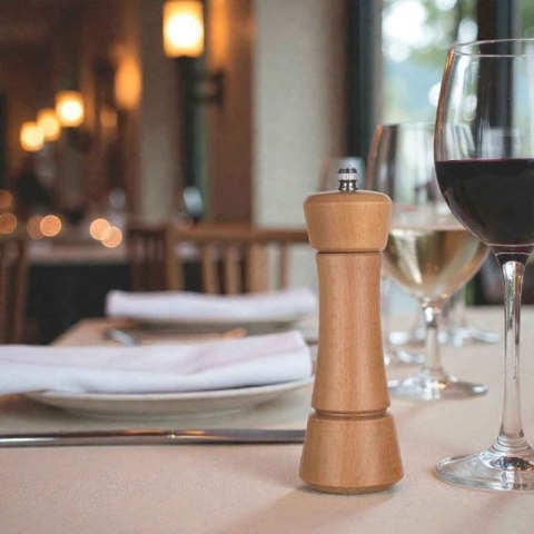 RĘCZNY MŁYNEK DO PIEPRZU SOLI Z DREWNA DĘBOWEGO BANQUET NATURAL Banquet
