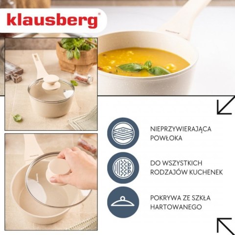 RONDELEK MARMUROWY 1,2l Z POKRYWĄ KLAUSBERG KB-7987 Klausberg