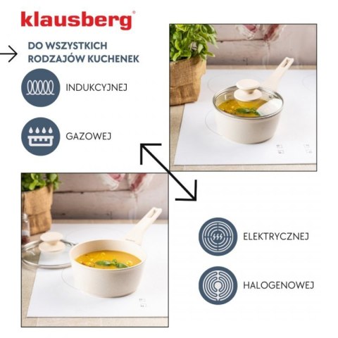 RONDELEK MARMUROWY 1,2l Z POKRYWĄ KLAUSBERG KB-7987 Klausberg