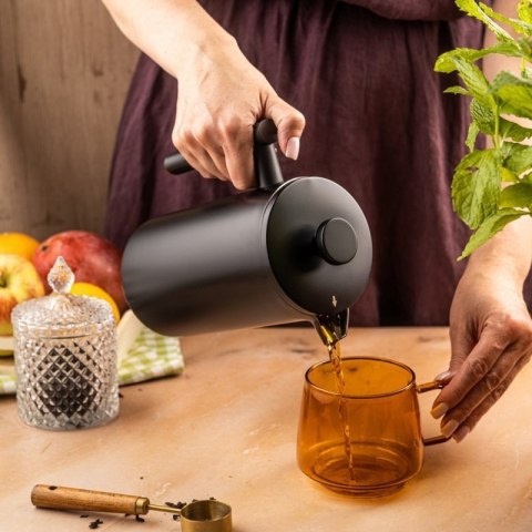 STALOWY ZAPARZACZ TŁOKOWY DO KAWY HERBATY 1L KINGHOFF KH-1996 Kinghoff