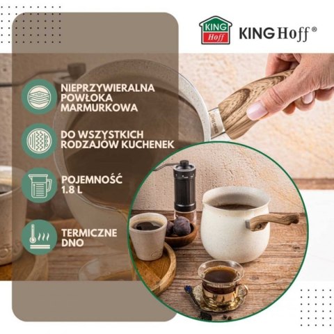 TYGIELEK MARMURKOWY DO KAWY PO TURECKU 1,8L KINGHOFF KH-1982 INDUKCJA Kinghoff