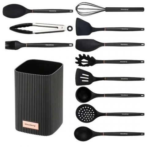 ZESTAW 12 SILIKONOWYCH PRZYBORÓW KUCHENNYCH W STOJAKU KLAUSBERG KB-9011 Klausberg