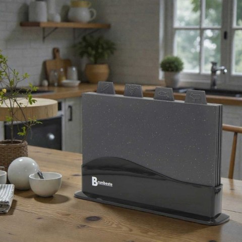 ZESTAW 4 DESEK KUCHENNYCH W STOJAKU 3476 Brunbeste