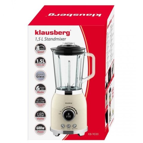 BLENDER KIELICHOWY WYŚWIETLACZ LED KLAUSBERG KB-9030 RETRO Klausberg