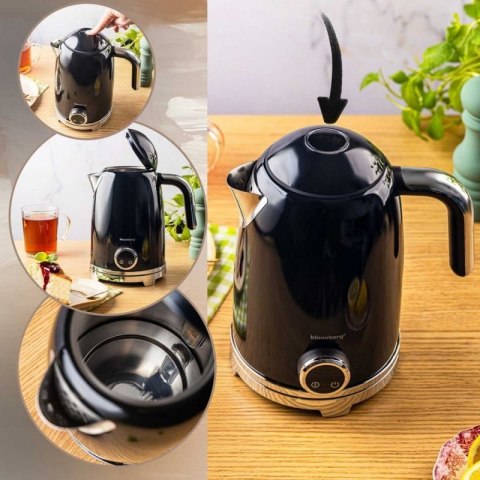 CZAJNIK ELEKTRYCZNY 1,7L Z TERMOMETREM LED KLAUSBERG KB-9027 RETRO Klausberg