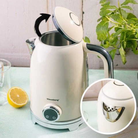 CZAJNIK ELEKTRYCZNY 1,7L Z TERMOMETREM LED KLAUSBERG KB-9028 RETRO Klausberg