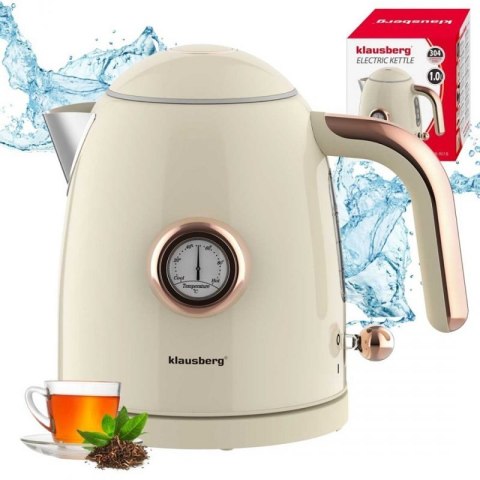 CZAJNIK ELEKTRYCZNY 1L Z TERMOMETREM KLAUSBERG KB-9018 Klausberg