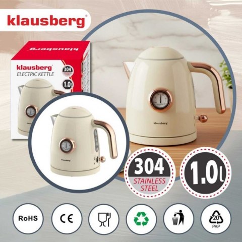 CZAJNIK ELEKTRYCZNY 1L Z TERMOMETREM KLAUSBERG KB-9018 Klausberg
