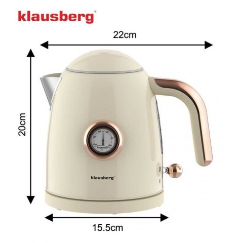 CZAJNIK ELEKTRYCZNY 1L Z TERMOMETREM KLAUSBERG KB-9018 Klausberg