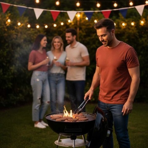 GRILL WĘGLOWY Z POKRYWĄ 41cm KINGHOFF KH-2033 Kinghoff