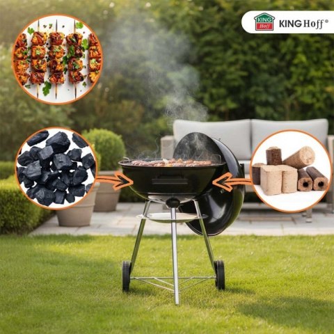 GRILL WĘGLOWY Z POKRYWĄ 41cm KINGHOFF KH-2033 Kinghoff