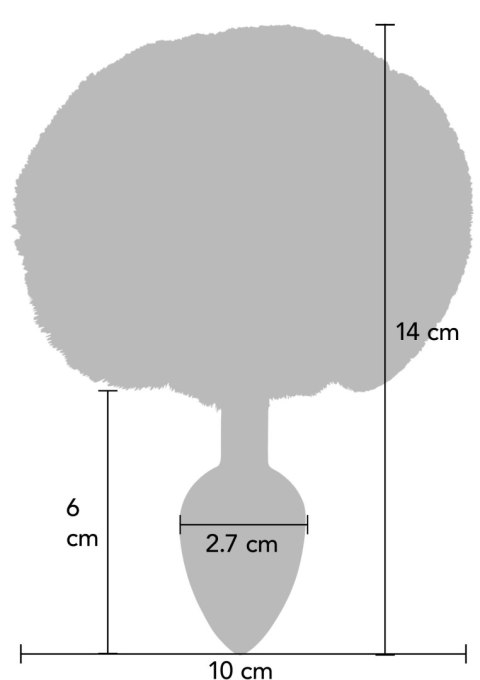 Korek Analny Toyjoy Happiness Enchanting Bunnytail Buttplug White TOYJOY TOYJOY