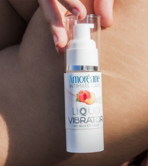 Lubrykant Liquid Vibrator Peach 30Ml Amoreane Amoreane