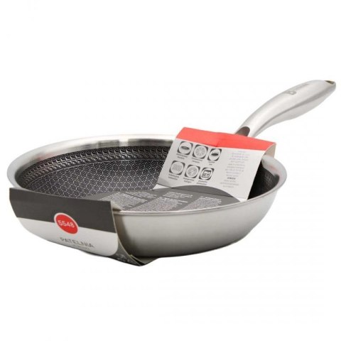 PATELNIA STALOWA 20cm Z POWŁOKĄ PLASTER MIODU 5548 Brunbeste