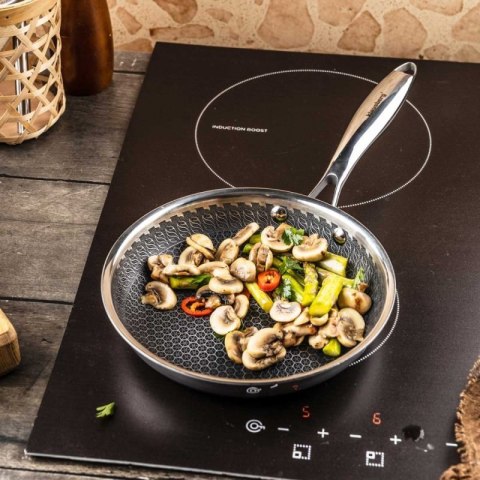 PATELNIA STALOWA 24cm Z POWŁOKĄ PLASTER MIODU KLAUSEBRG KB-9022 Klausberg