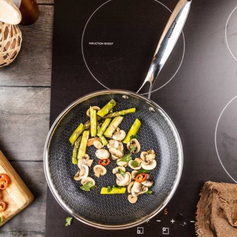 PATELNIA STALOWA 24cm Z POWŁOKĄ PLASTER MIODU KLAUSEBRG KB-9022 Klausberg