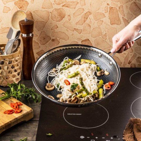 PATELNIA STALOWA 24cm Z POWŁOKĄ PLASTER MIODU KLAUSEBRG KB-9022 Klausberg