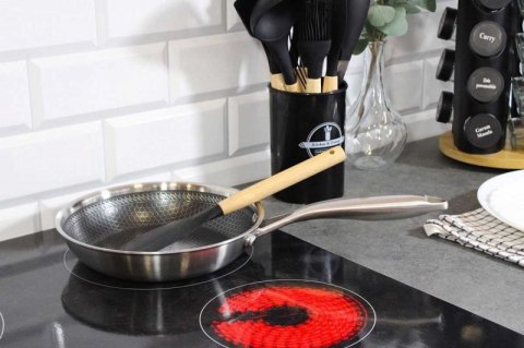 PATELNIA STALOWA 26cm Z POWŁOKĄ PLASTER MIODU 5551 Brunbeste