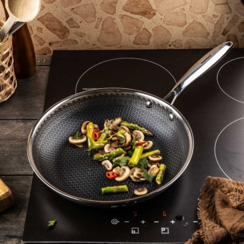 PATELNIA STALOWA 28cm Z POWŁOKĄ PLASTER MIODU KLAUSEBRG KB-9023 Klausberg